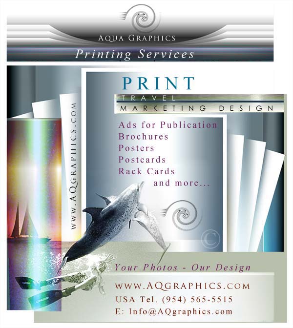 Sailing Charter Print Marketing Design Services 