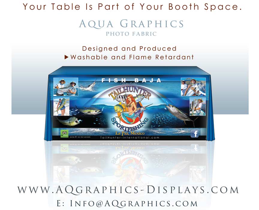 Photographic Table Cover Display 