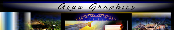 Aqua Graphics Dive Travel Marketing Products and Services. 